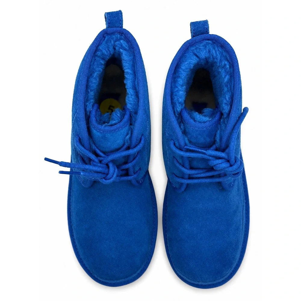 UGG Neumel II Big Kids 6 Women's 7.5 Dive Blue Suede Chukka Ankle Boots 1017320K